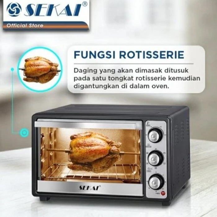 Sekai Oven Listrik 26 Liter - OV260 - Hitam